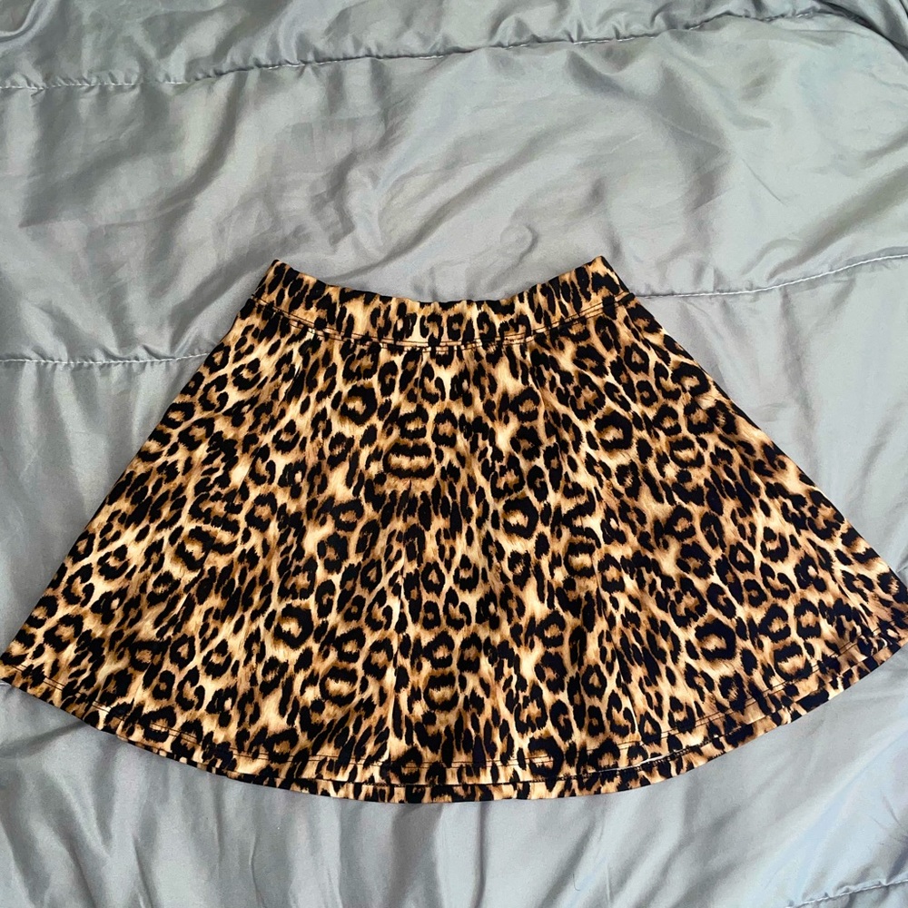 Cheetah print skirt, fits like a small